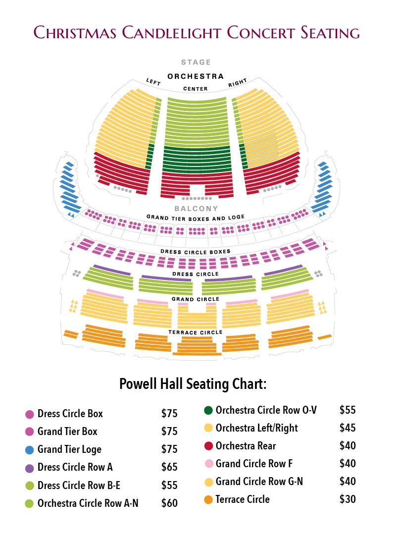 St Louis Powell Symphony Hall Seating Chart